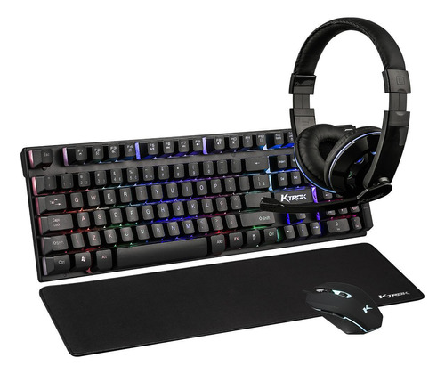 Kit Gamer Teclado Iluminado Fone Mouse Mousepad Sensation