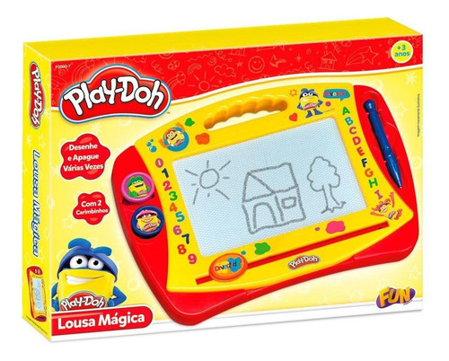 Brinquedo Play Doh Lousa Magica Desenhe E Apague Fun F00007