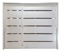 Comprar Portón Levadizo  Con Puerta Escape Apliques De 2,55m X 2,05