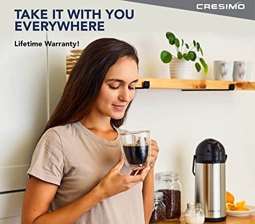 Termo De Acero Inoxidable Para Café 3 Litros Plateado