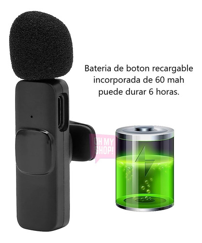 Micrófono Inalámbrico Corbatero Celular iPhone Android Usb C