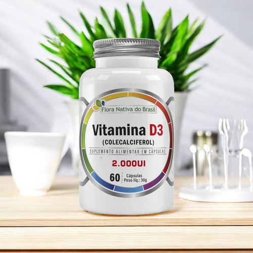 Vitamina D3 2000ui Flora Nativa 4 X 60 Cápsulas
