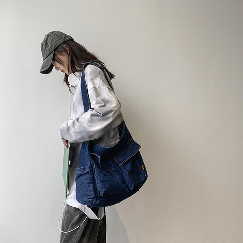 Bolso Multifunción Para Hombre Y Mujer, Bolso Azul Oscuro