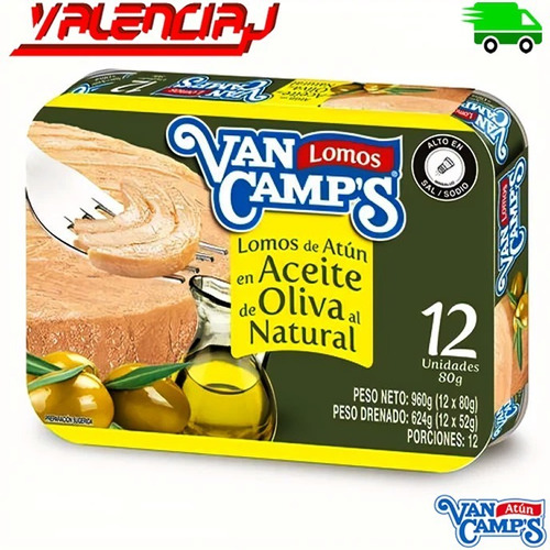 Atun Van Camps En Aceite 80 Grs X 12 Unidades