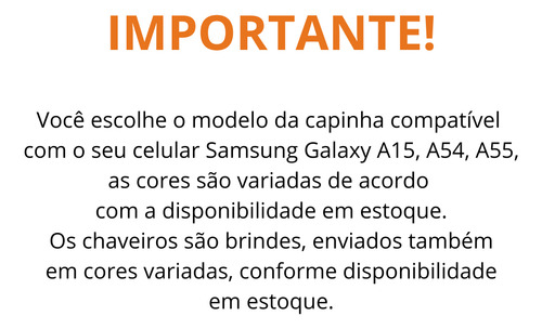 Capa Capinha P/ Celular Samsung Premium E Chaveiro Fofo A54 Labubu