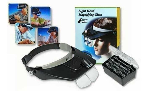 Lampara Visera Lupa 4 Lentes Luz Joyero Tecnico Electronica