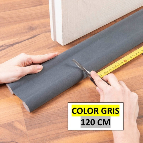 Imagen 3 de 8 de Zócalo Burlete Suprabond Doble Bajo Puerta 120cm - Gris
