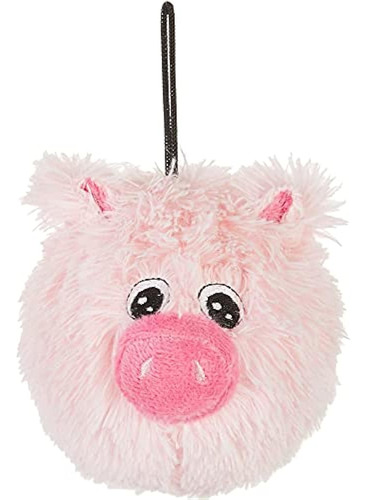 Pet Lou 4 Pulgadas Ez Squeaky Pig, Pequeño, Rosa