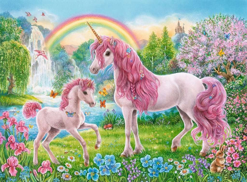 Ravensburger Magical Unicorns - Rompecabezas Xxl De 100 Piez