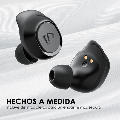 Auriculares in-ear Deportivos Inalámbricos Soundpeats TrueFree 2 Negro - Impermeabilidad IPX7, Bluetooth 5.0, TWS, batería de 20 horas, Botón físico