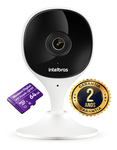 Câmera Wifi Imx C/ Alarme E Microfone +cartão 64gb Intelbras