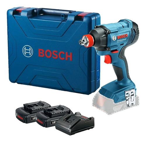 Llave De Impacto Bosch Gdx 180-li 18v 2 Baterías Y Maletín