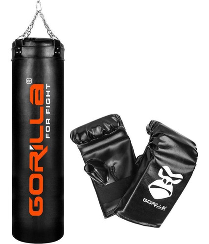 Kit Boxe Box Saco De Pancada 160 Cm + Luva Bate-saco Gorilla