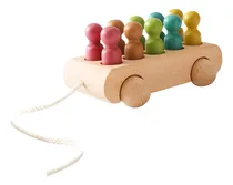 Comprar Vehículos De Juguete De Madera Montessori Con Muñecas De