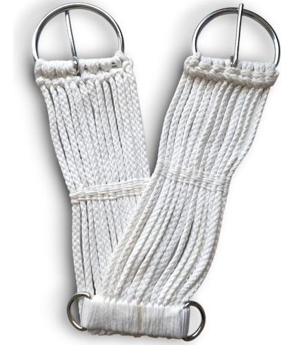 Cincho Blanco, De Algodón Para Caballo