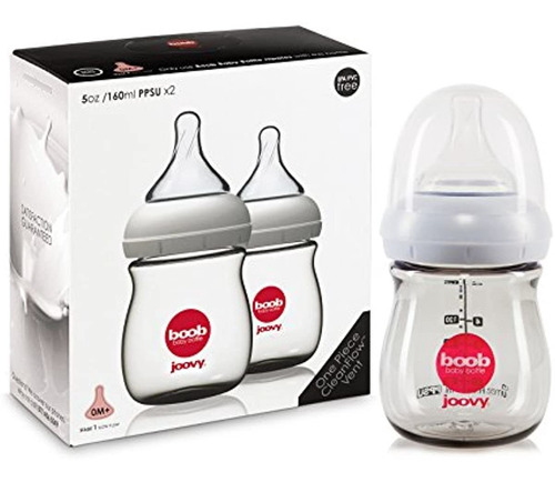 Joovy Boob Ppsu Bottle Gray 5 Onzas 2 Cuentas