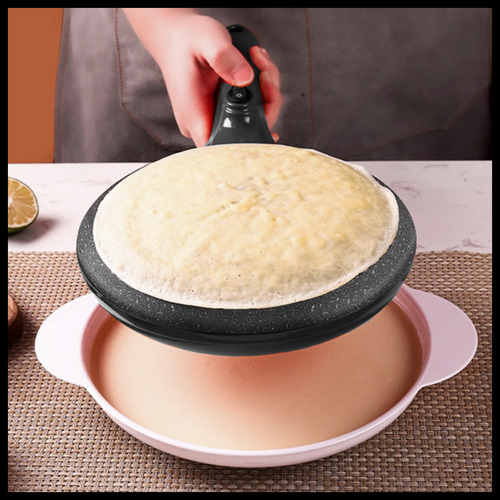 Oryx Or-201pc Panquequera Eléctrica Base Antiadherente Crepes Bowl Batidor Color Negro Negro