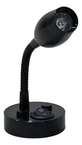 Lampara De Pared 12v (x2) Led 3w Iluminación Motorhome Yate Negro