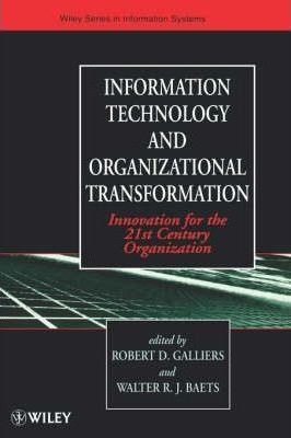 Libro Information Technology And Organizational Transform...