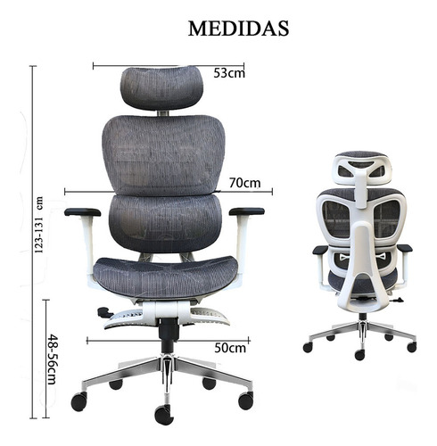 Silla De Oficina Ergonómica Transpirable Con Respaldo Ajustable