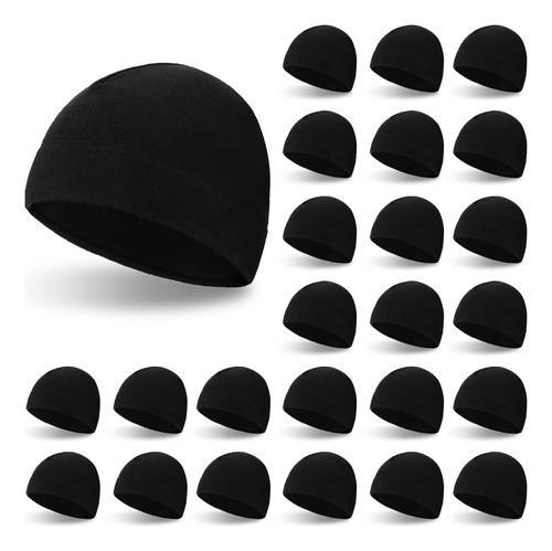 Vicenpal Fleece Beanie Skull Caps Para Hombres Bulk Black Fl