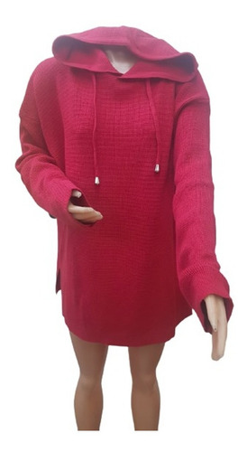 Sweater De Bremer Con Lycra C/capucha Doble Perle T.u