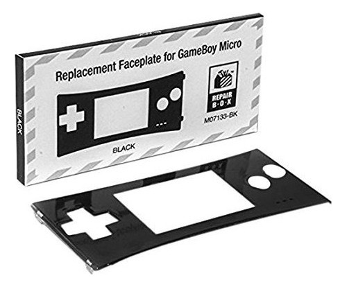 Game Boy Micro Reemplazo De La Placa Frontal (negro).