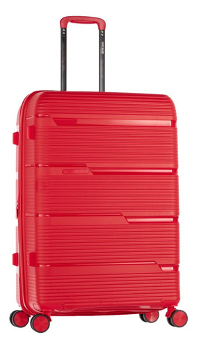 Valija Alpine Stake Grande Rígida Candado 4 Ruedas Giro 360 Expande Irrompible Color Rojo 16415.3