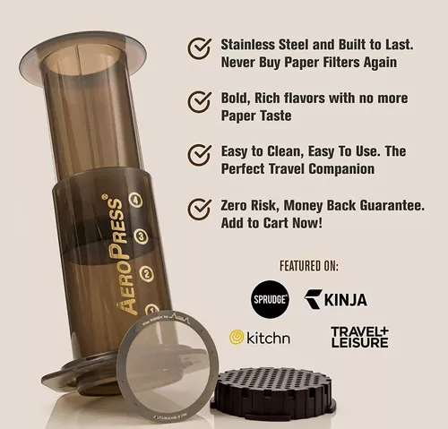 Filtro Reutilizable Altura, Para Cafetera Aeropress