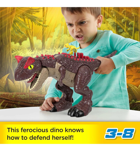 Imaginext Jurassic World Carnotaurus Dinosaur Toy With Spike