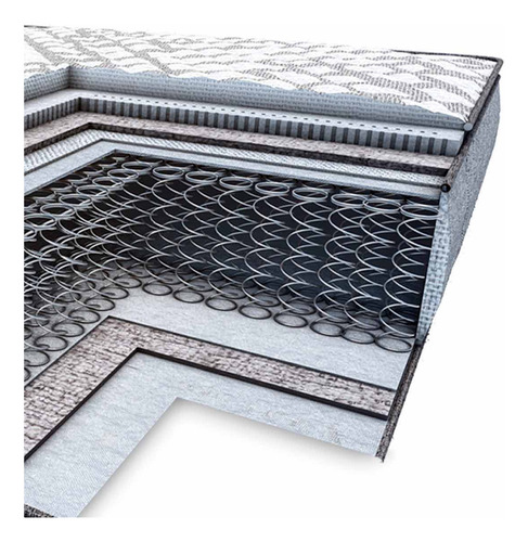Colchon Restonic Individual Confort Ortopédico De Resortes Teconología Worry Free Never Turn