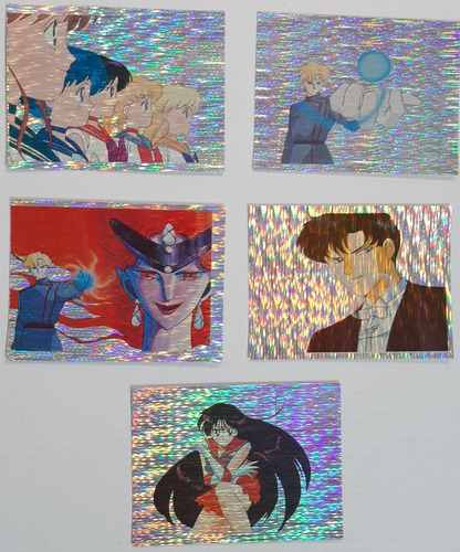 Sailor Moon 1996 Holográficas Originales Set X 5 Ro 210