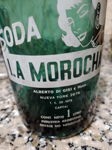 Antigua Botella De Soda Sifon La Morocha (Usado)