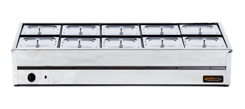 Buffet De Mesa Self Service Inox 10 Cubas Quentes Térmico