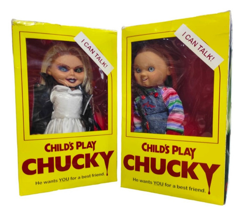Set Figura De Colección Chucky & Tiffany, Child's Play