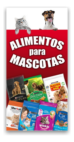 Pendón Publicitario Alimentos Para Mascotas