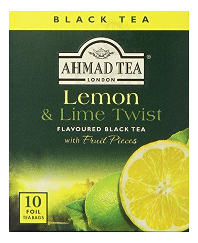 Te Ahmad Tea Black Lima Limón Caja X 10 Sobres