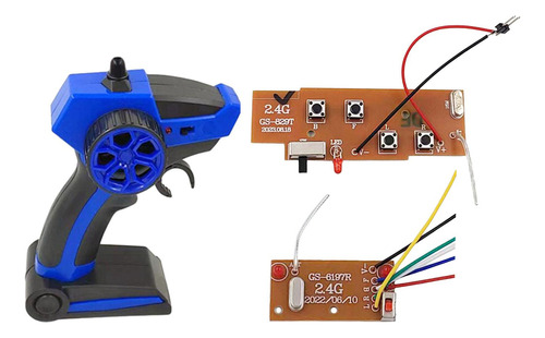 Sistema De Radio Rc, Actualización De 4 Canales, Azul