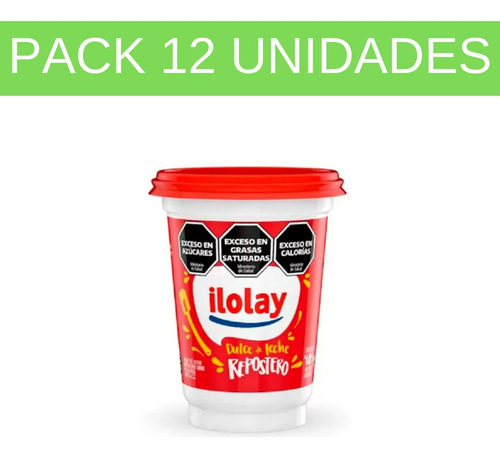 Dulce De Leche Repostero Ilolay X 400 Gr. Pack X 12 Unidades
