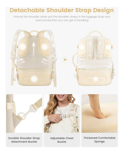 Lovevook Mochila De Viaje Grande Para Computadora Portátil P