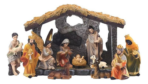 . Set De Nacimiento De Navidad Con Figuras,nacimiento De