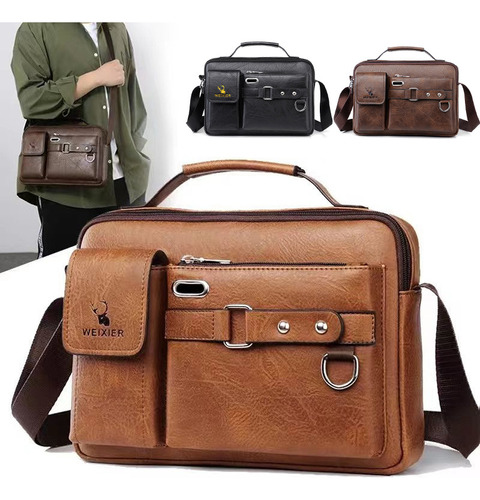 Bolso De Negocios Para Hombre, Bandolera De Un Solo Hombro