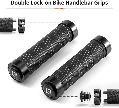 Imagen 4 de 4 de Puños Cinta Bicicleta Protector Manilla Volante Mtb Rockbros