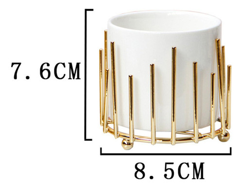 Soporte Para Brochas De Maquillaje, Recipiente Para Dorado S