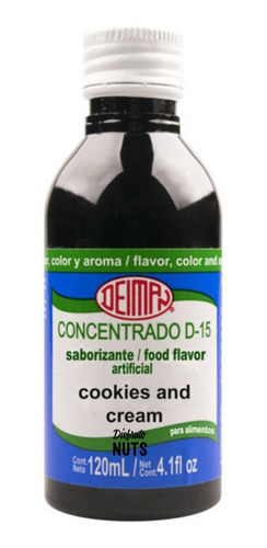 Concentrado Cookies And Cream Saborizante Y Colorante 120ml