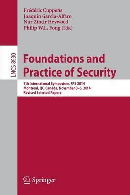 Libro Foundations And Practice Of Security - Frederic Cup...