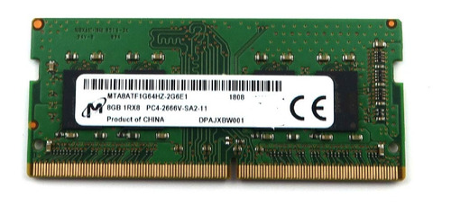Memoria RAM  8GB 1 Micron MTA8ATF1G64HZ-2G6E1