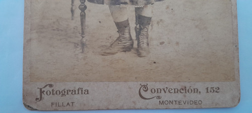 Antigua Foto Mujer Circa 1900 Fillat Montevideo (Usado)