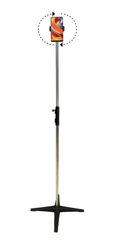 Tripé 1,80m Com Suporte De Celular Vertical E Horizontal Pro