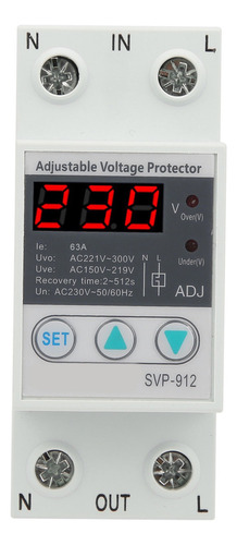 Svp912 63a Protector Bajo Sobrevoltaje Ajustable Reve